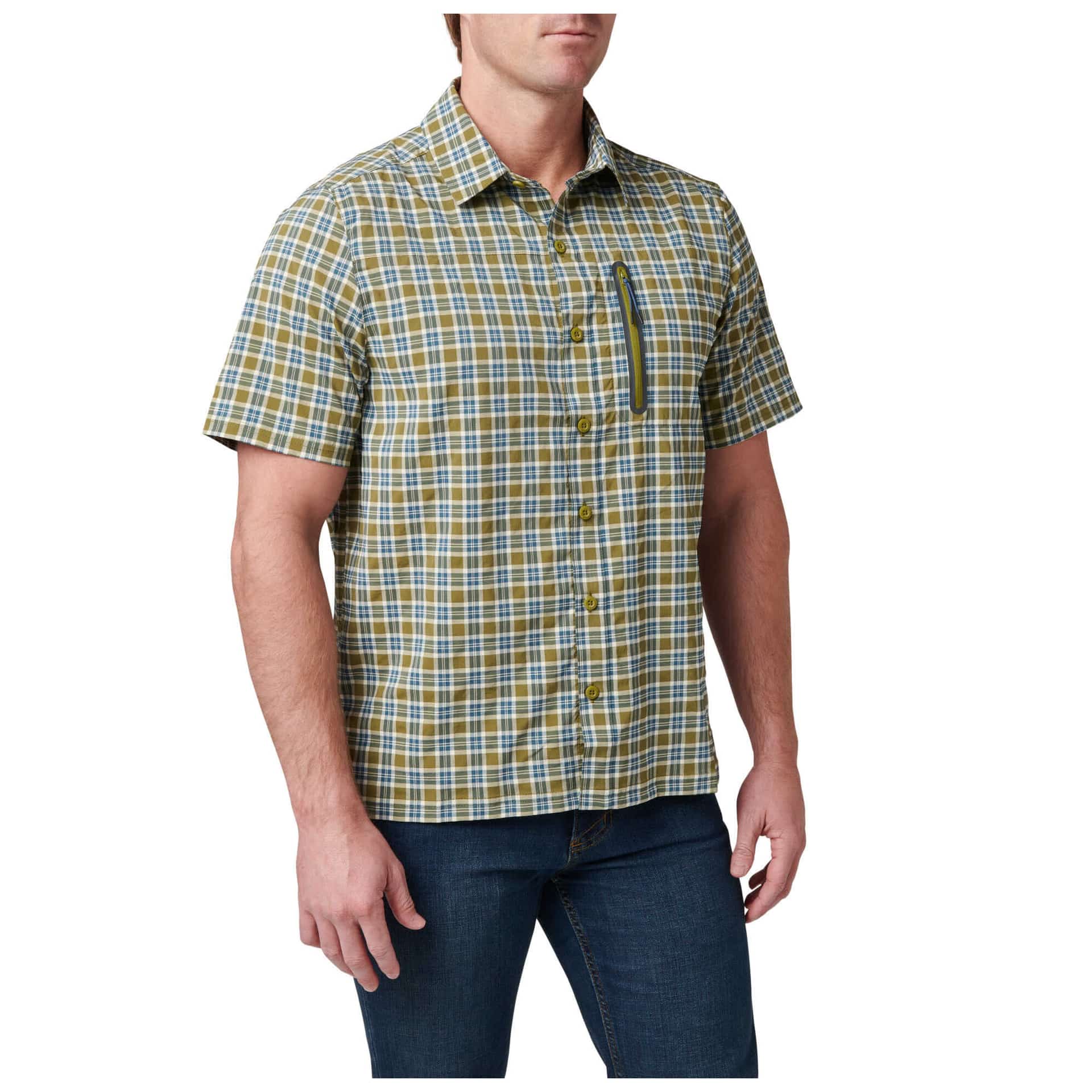 MARKSMAN UTILITY PLAID SHORT SLEEVE SHIRT