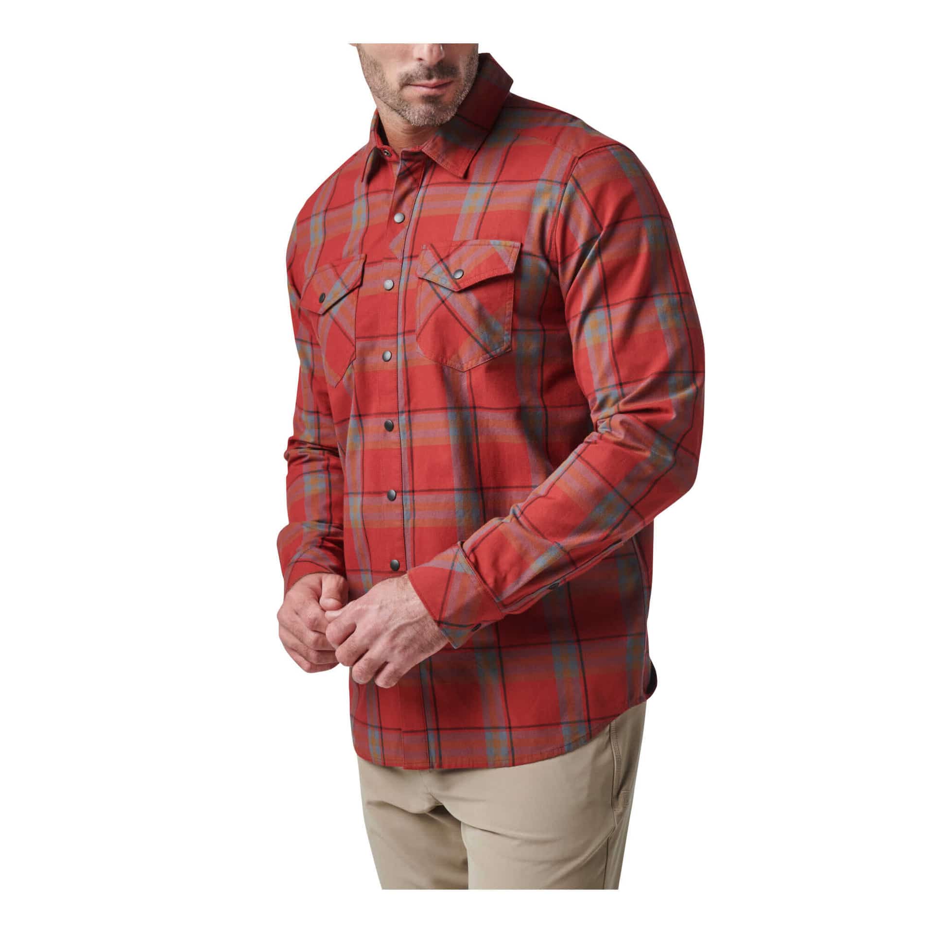 GUNNER PLAID LONG SLEEVE SHIRT